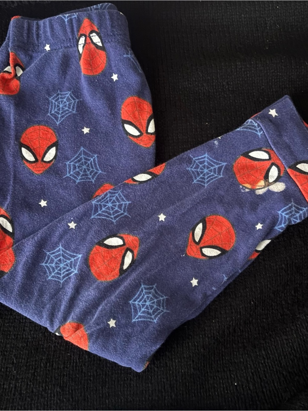 Marvel Red & Navy Spider-Head Pajama Bottoms